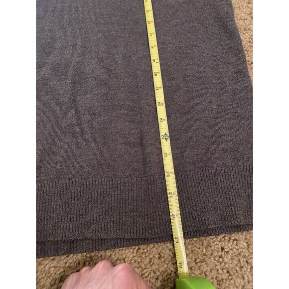 Rodd & Gunn Mens XL V Neck Sweater Merino Wool European Italy Yarn Gray Pullover - Picture 6 of 7